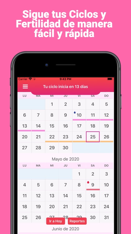 Calendario Menstrual - MA