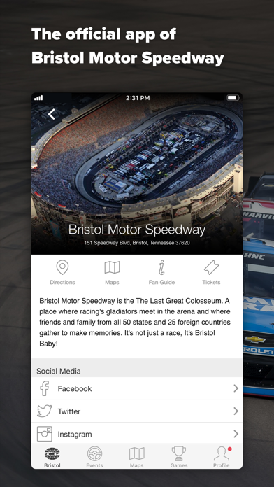How to cancel & delete Bristol Motor Speedway from iphone & ipad 1