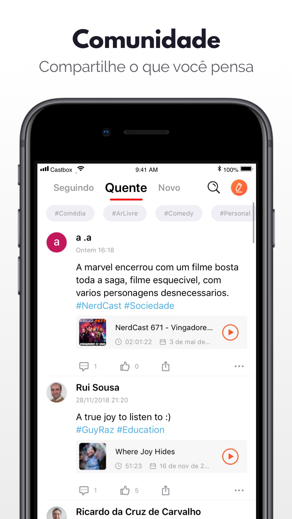 Screenshot do app Castbox