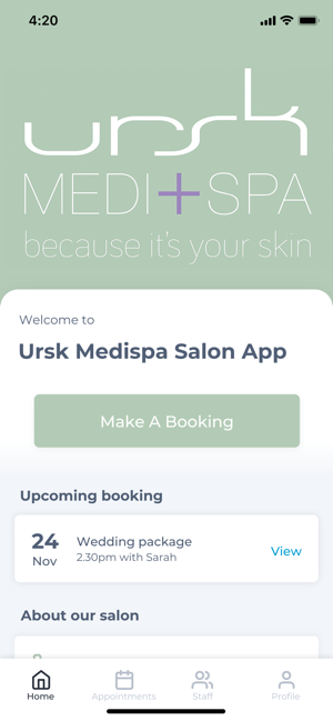 Ursk Medispa Salon App