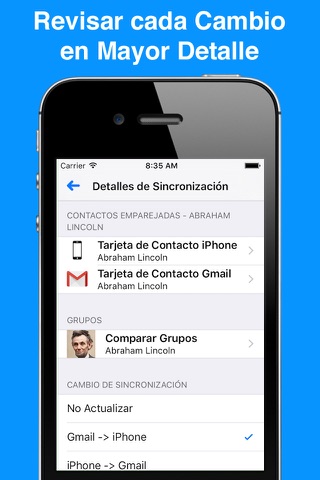 Contacts Sync for Google Gmail screenshot 3
