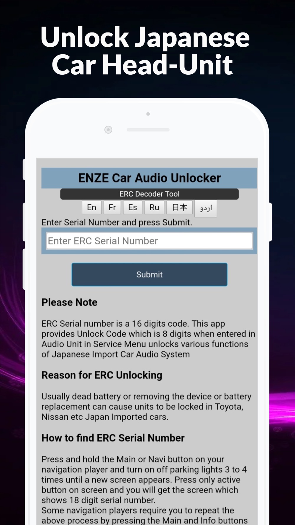 Erc Car Audio Navi Unlocker Free Download App For Iphone Steprimo Com