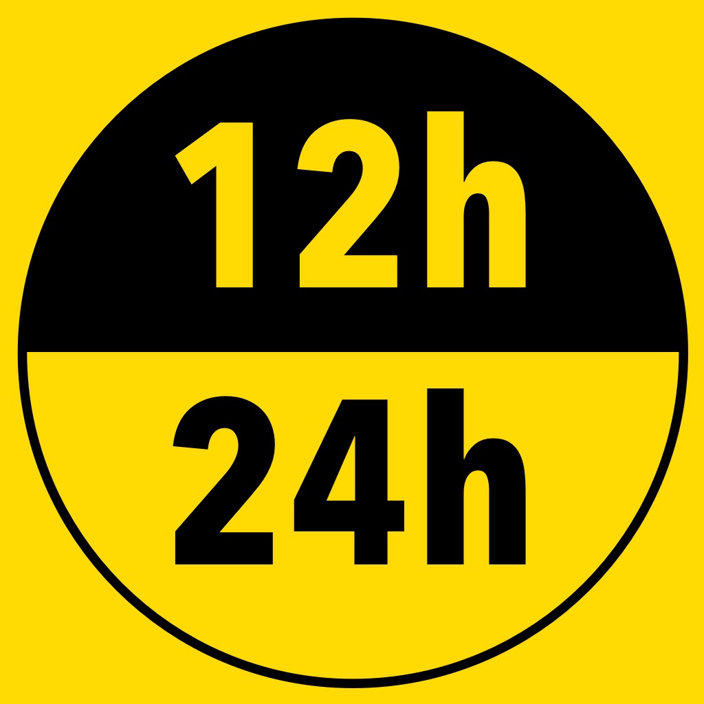 12h 24h