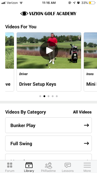 Vizion Golf Academy screenshot 3