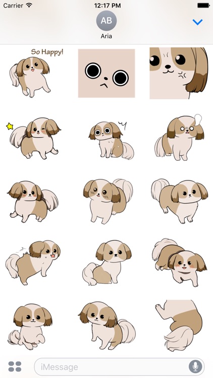 Shih Tzu Dog ShihMoji Sticker