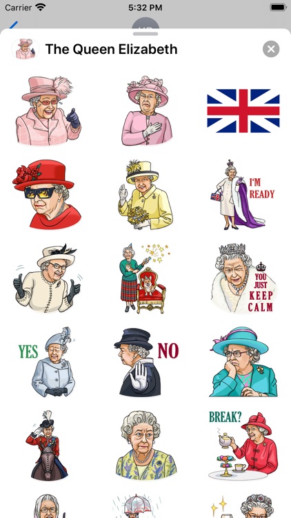 The Queen Elizabeth Stickers