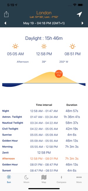 Sky Tracker : Sun & Moon