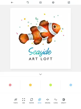 Screenshot 5 Watercolor Logo Maker iphone