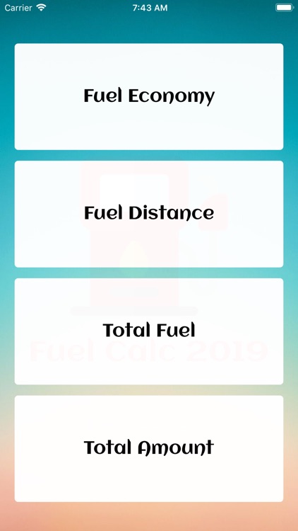 Fuel Calc 2019