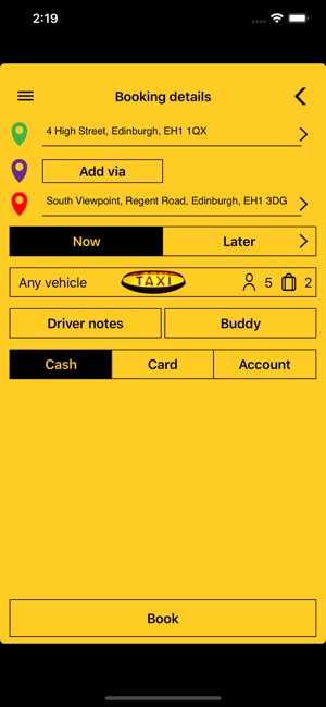 Central Taxis Edinburgh(圖3)-速報App