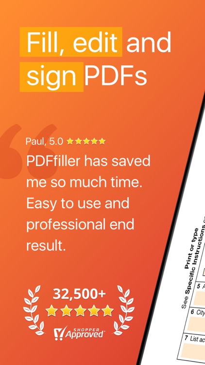 PDFfiller: Edit and eSign PDFs screenshot-0