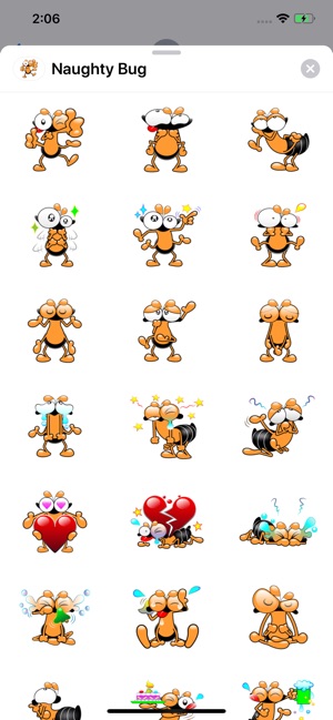 Naughty Bug Sticker Pack(圖1)-速報App