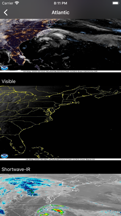 NOAA Hurricane Center Screenshot