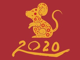 52 beautifully styled stickers to celebrate Year of the Rat 2020
