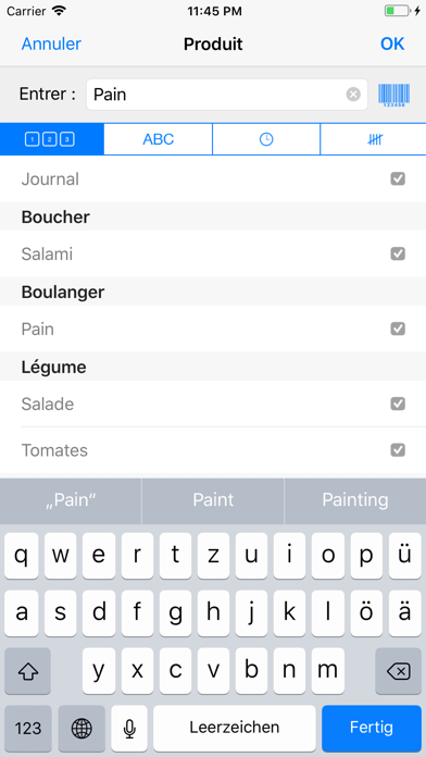 ShoppingList (Liste d'achats) ShoppingList (Liste d'achats)