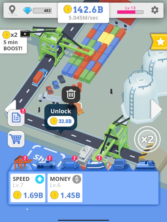 Idle Port Tycoon для iPad