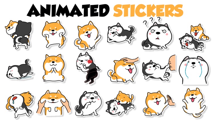 Crazy Pups: Animated Stickers