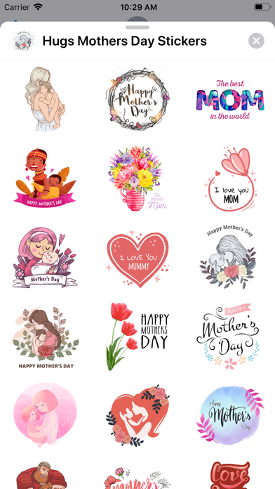Hugs Mother's Day Stickers screenshot 2