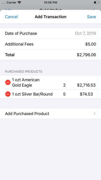 Gold Wallet - Bullion Tracker