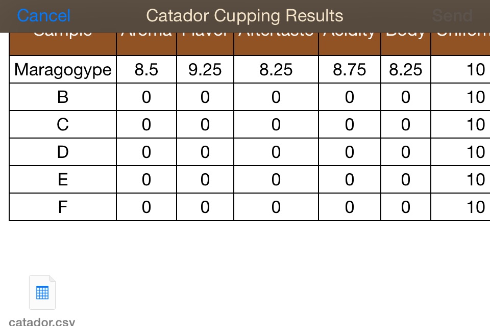 Catador Cupping screenshot 3