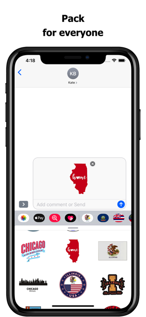Illinois emojis - USA stickers(圖4)-速報App