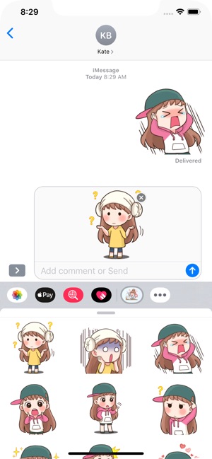 Fan Girl Stickers(圖4)-速報App