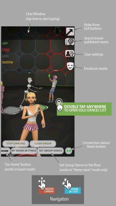 How to cancel & delete Dance 'em All - 3D Dance Chat from iphone & ipad 1