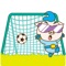 We have designed this cute sticker combining elements of sports types, cartoon characters and sports