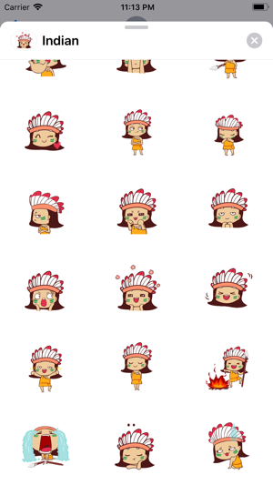 Indian Girl  Animated Stickers(圖3)-速報App