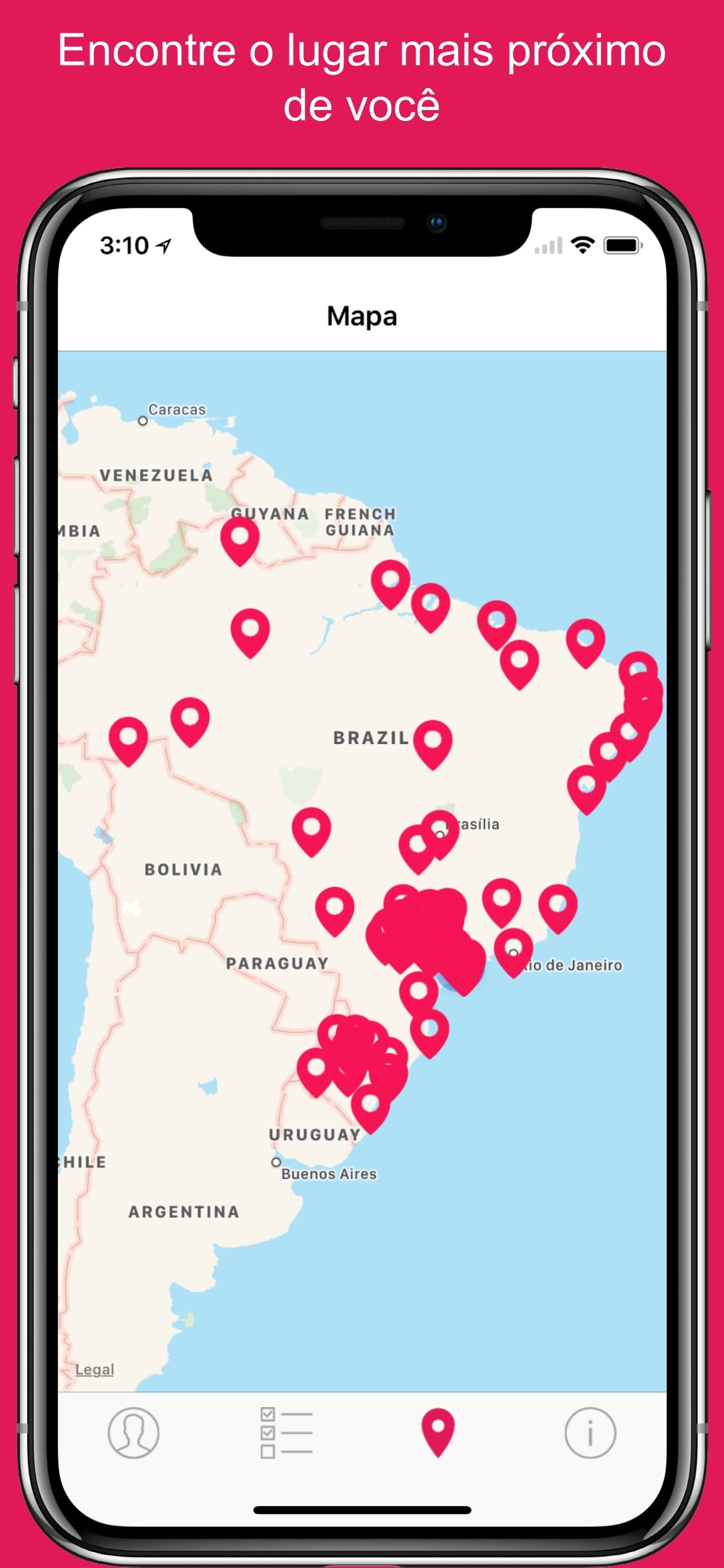 Screenshot do app +Sangue