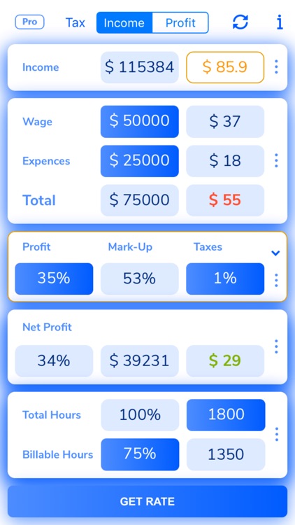 Hourly Rate Calc screenshot-0