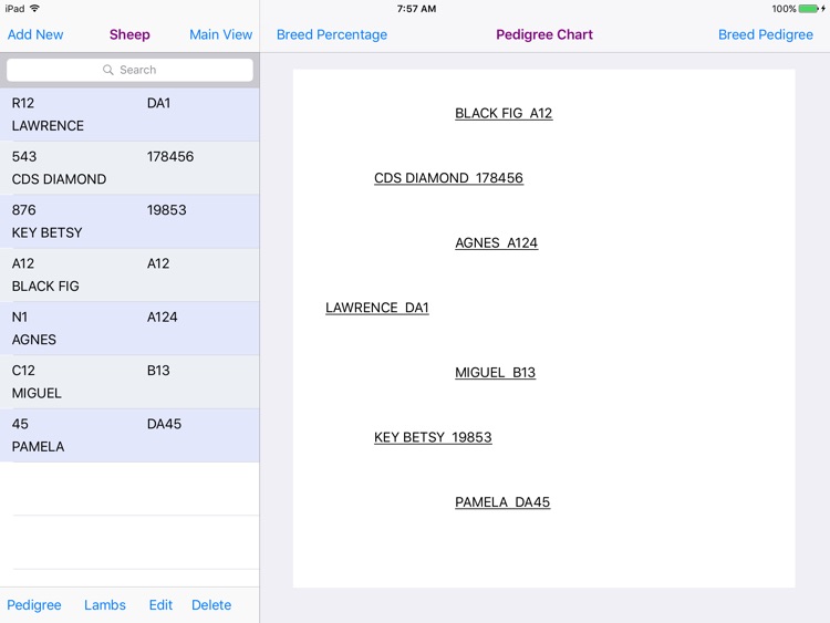 Sheep Pedigree Database