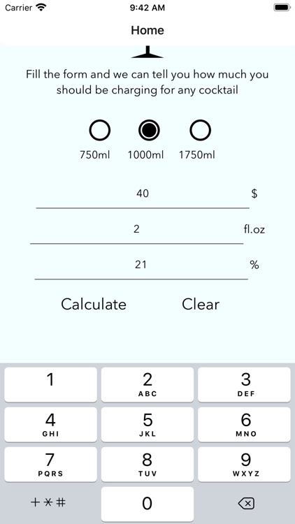 Beverage Cost Calculator screenshot-3