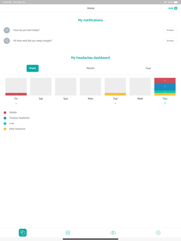 MigraineManager screenshot 2