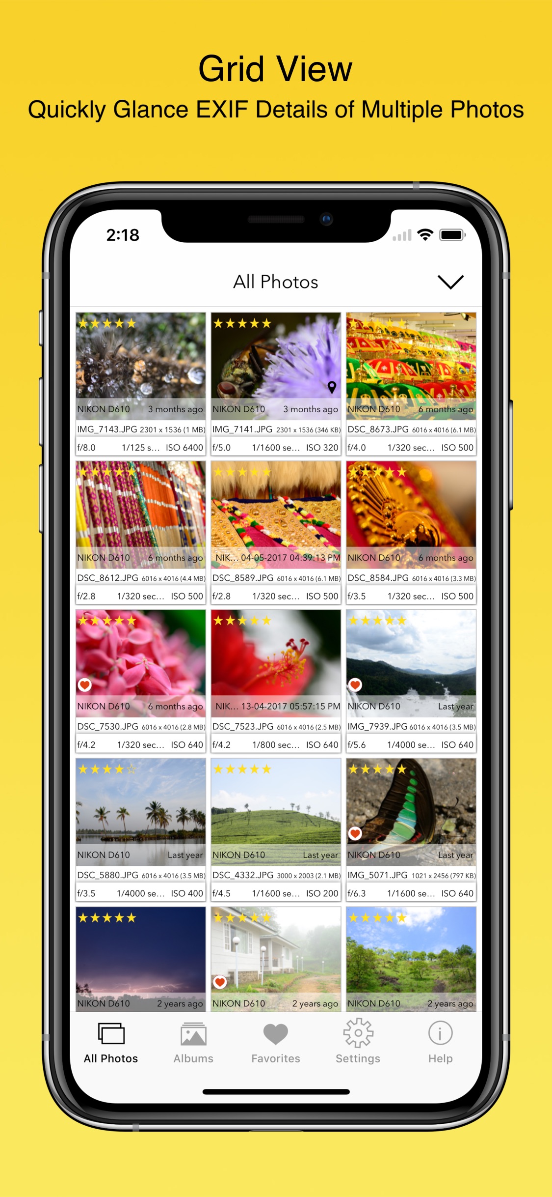 Screenshot do app EXIF Viewer by Fluntro