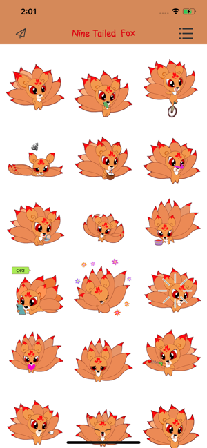 Nine Tailed Fox Stickers(圖1)-速報App