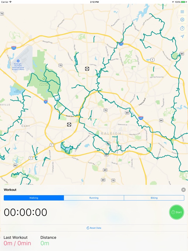 Raleigh Greenway System Map