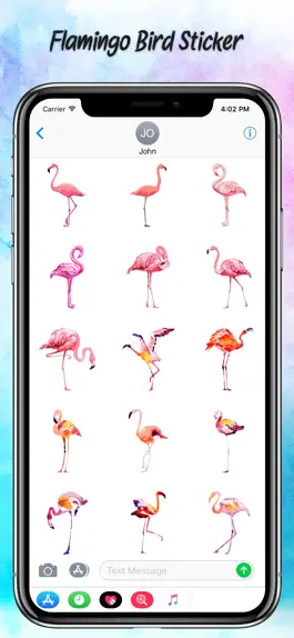 Game screenshot Watercolor Flamingo Stickers apk