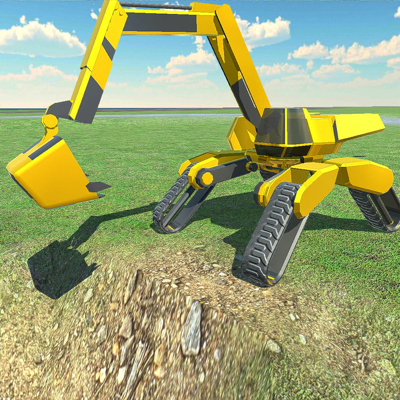 Futuristic Excavator Simulator