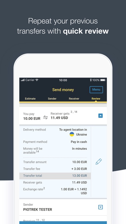 WesternUnion LT Money Transfer
