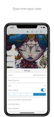 Captura 4 Adobe Photoshop Sketch iphone