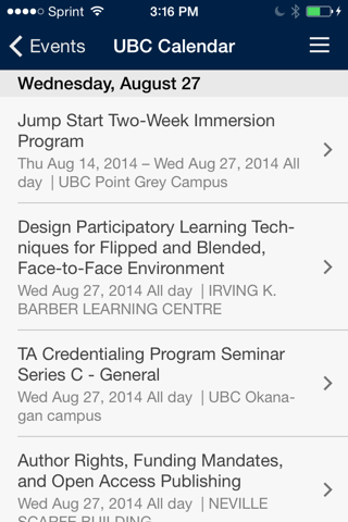 UBC Official Mobile App screenshot 3