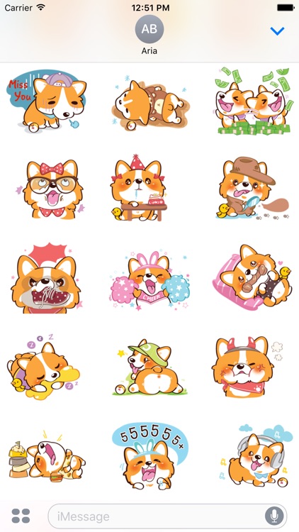 Super Cute Corgi Dog Stickers