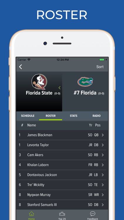 FSU Football Schedules