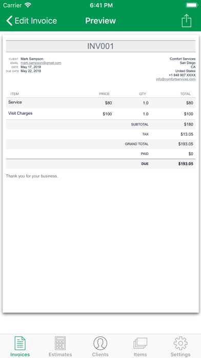 Invoice App for Small Business screenshot 3