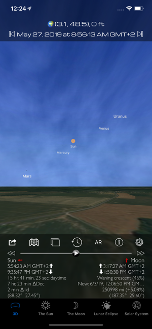 ‎Sun & Moon 3D Planetarium Pro Screenshot