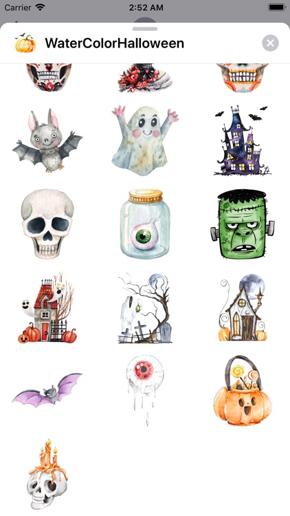 WaterColor Halloween Stickers screenshot-6