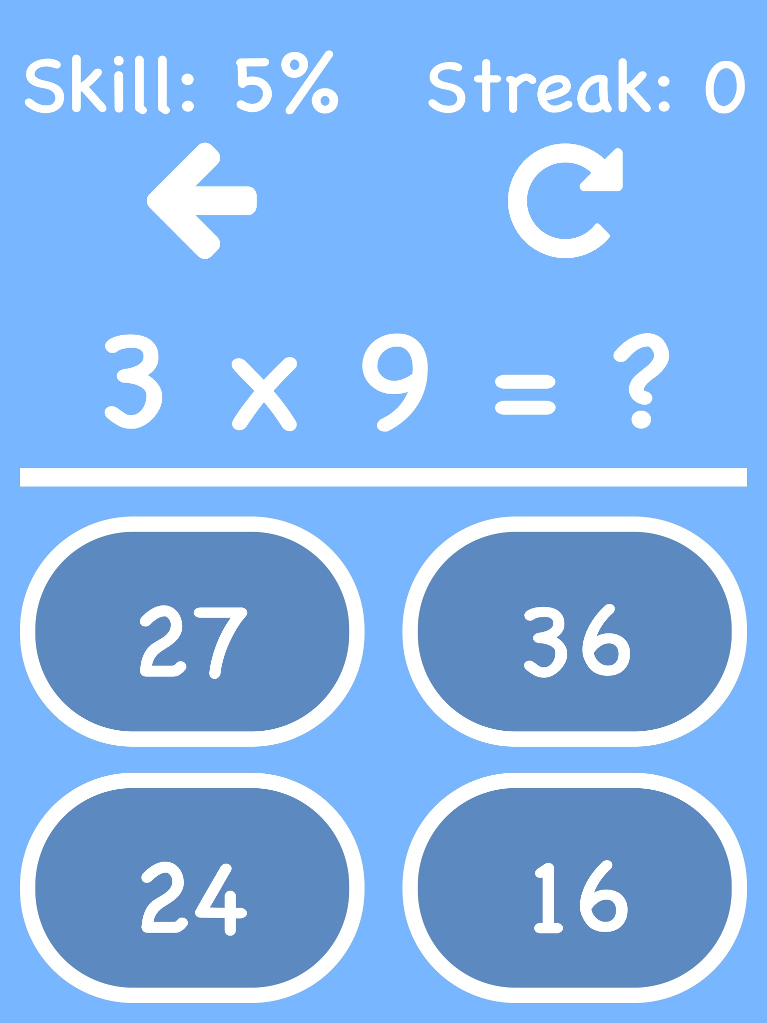 Cool Times Tables Flash Cards screenshot 2