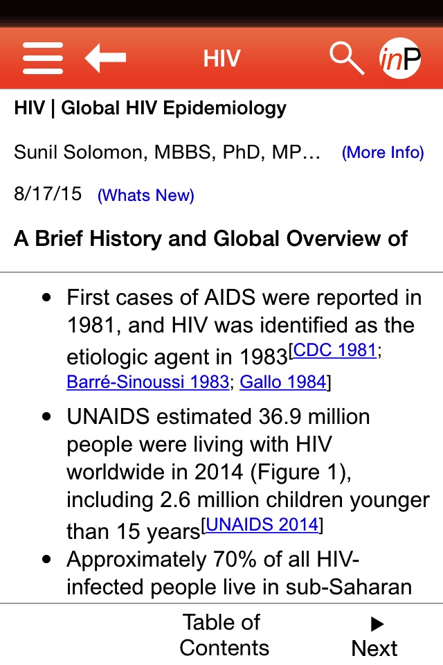 inPractice® HIV screenshot 3