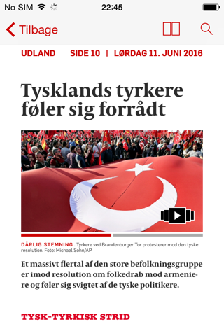 Politiken e-avisen screenshot 3